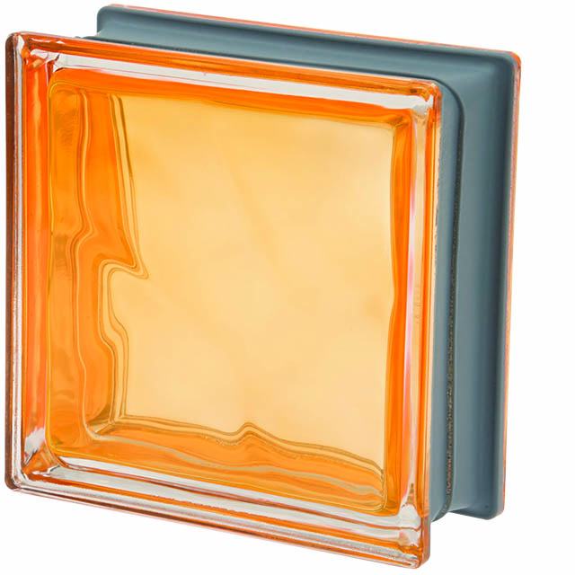 orange Vitroland 624478 Bloc en verre 